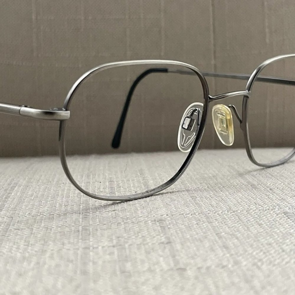 Men's Metal Frame Glasses - Silver - Picture 3 of 12